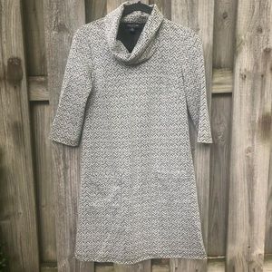 Perceptions turtleneck, patch pocket dress.